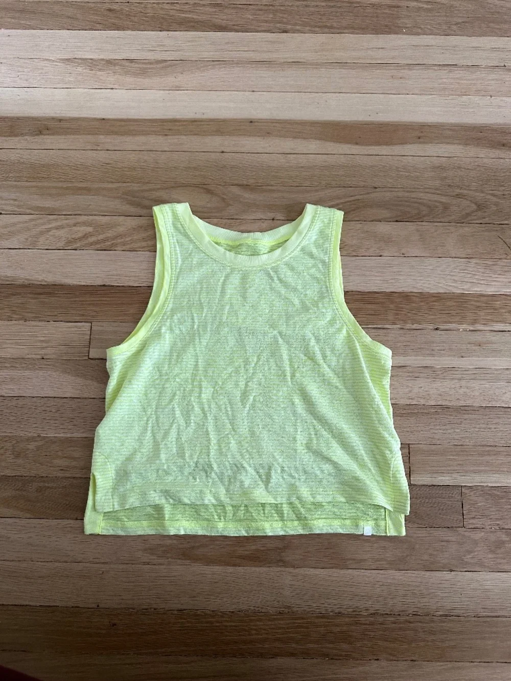 Lululemon yellow green workout tank top